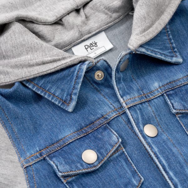 Midwash Blue/Gray Denim Jacket