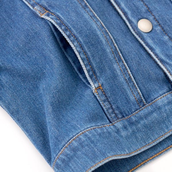 Midwash Blue/Gray Denim Jacket