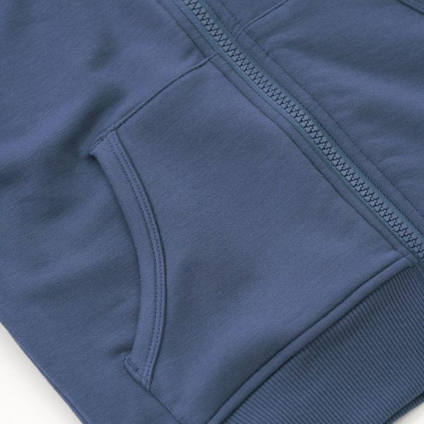 Vintage Navy Zip Hoodie