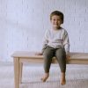 Infant & Toddler Boys Oatmeal Heather Striped Sweater with Pocket