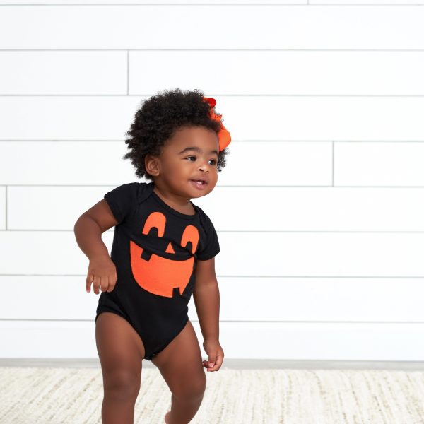 5-Pack Baby Black Premium Short Sleeve Onesies? Bodysuits