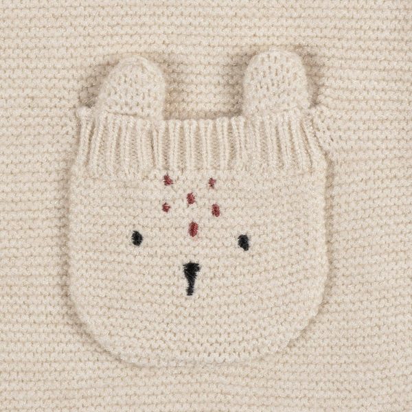 Baby Girls Deer Sweater Knit Romper