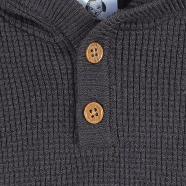 2-Piece Infant and Toddler Boys Charcoal Sweater Knit Set
