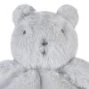 Embroidered Neutral Light Gray Security Blanket
