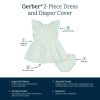 2-Piece Baby & Toddler Girls Daisies Gauze Dress & Diaper Cover Set