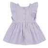 2-Piece Baby & Toddler Girls Purple Gauze Dress & Diaper Cover Set