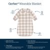 Baby Neutral Grey Plaid Wearable Blanket