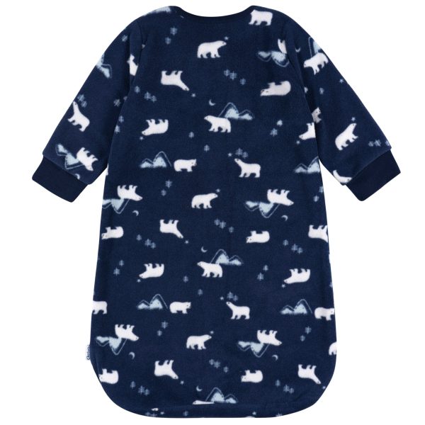 Baby Neutral Polar Bears Wearable Blanket