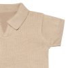 2-Piece Baby Boys Light Tan Johnny Collar Sweater Knit Set