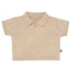 2-Piece Baby Boys Light Tan Johnny Collar Sweater Knit Set