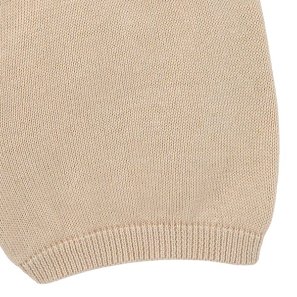 2-Piece Baby Boys Light Tan Johnny Collar Sweater Knit Set