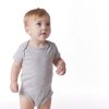 5-Pack Baby Neutral Gray Heather Ribbed Onesies? Bodysuits