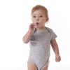 5-Pack Baby Neutral Gray Heather Ribbed Onesies? Bodysuits