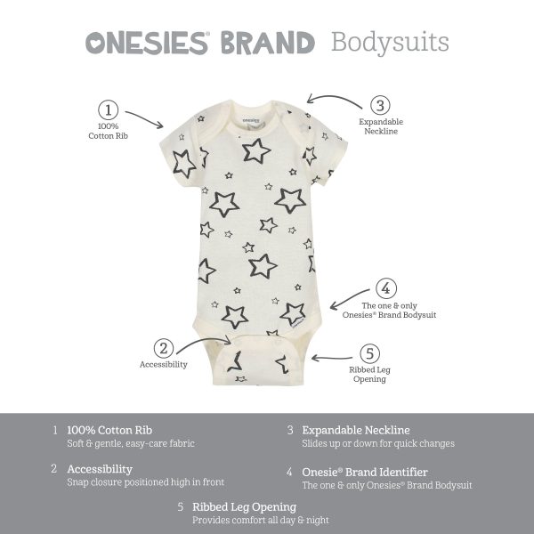 8-Pack Baby Neutral Words Onesies? Brand Bodysuits
