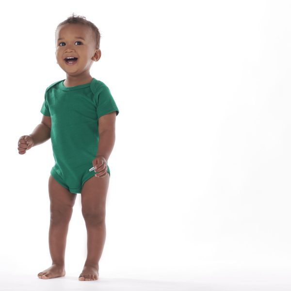 5-Pack Baby Kelly Green Premium Short Sleeve Onesies? Bodysuits