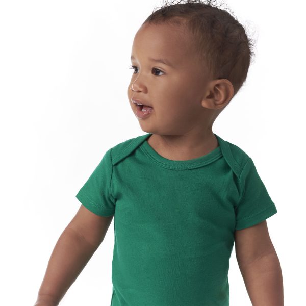 5-Pack Baby Kelly Green Premium Short Sleeve Onesies? Bodysuits