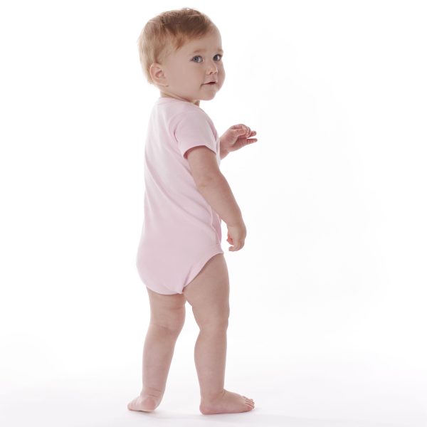 5-Pack Baby Light Pink Premium Short Sleeve Onesies? Bodysuits