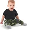 8-Pack Baby & Toddler Gray Heather Wiggle Proof? Jersey Crew Socks