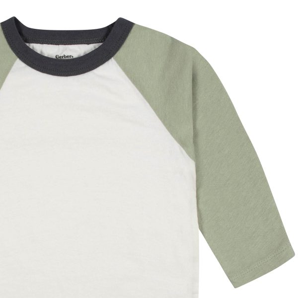 3-Pack Baby & Toddler Boys Color Me Camo Long Sleeve Baseball Tees