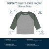 3-Pack Baby & Toddler Boys Color Me Camo Long Sleeve Baseball Tees