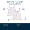 3-Pack Baby & Toddler Girls Picnic Day Dreams Racer Back Tank Tops