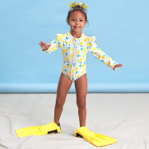 Baby & Toddler Girls UPF 50+ Lemon Squeeze Rash Guard