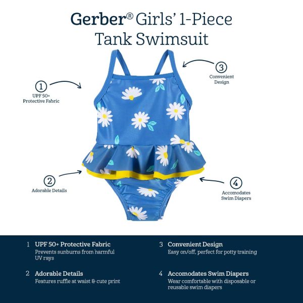 Baby & Toddler Girls UPF 50+ Darling Daisy One-Piece Swimsuit