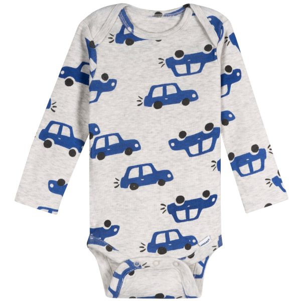 6-Pack Baby Boys Food Long Sleeve Onesies? Bodysuits