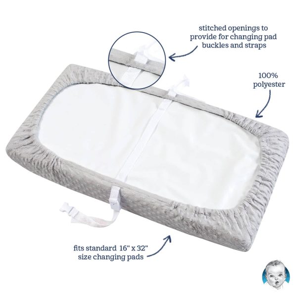 Baby Neutral White Dotted Changing Pad Cover