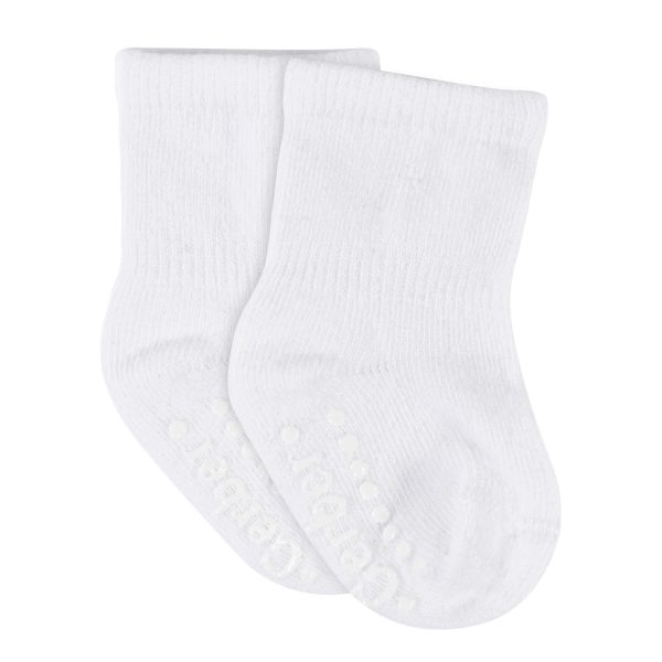 8-Pack Baby & Toddler White Wiggle Proof? Jersey Crew Socks