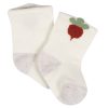 8-Pack Baby Neutral Happy Veggies Jersey Wiggle Proof? Socks