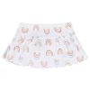 4-Piece Baby Girls Dots Of Rainbows Onesies? Bodysuit, Tee, Skort & Pant Set