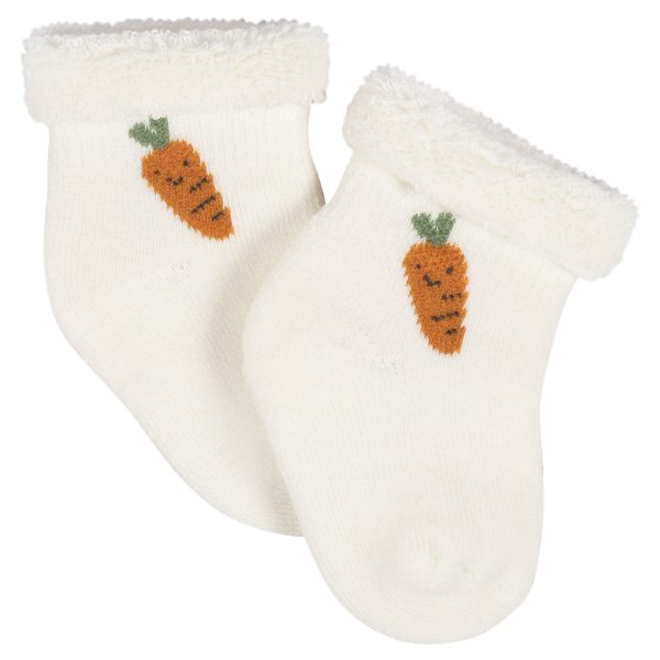 12-Pack Baby Neutral Happy Veggies Terry Wiggle Proof? Socks