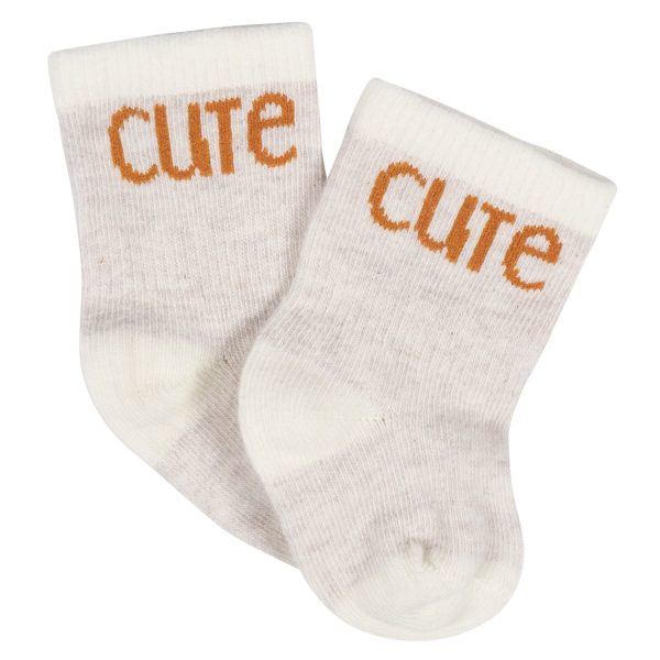 8-Pack Baby Neutral Happy Veggies Jersey Wiggle Proof? Socks