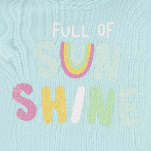 4-Piece Baby Girls Dots Of Rainbows Onesies? Bodysuit, Tee, Skort & Pant Set