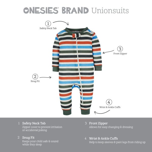 3-Pack Baby & Toddler Boys Unbearably Cute Snug Fit Footless Pajamas