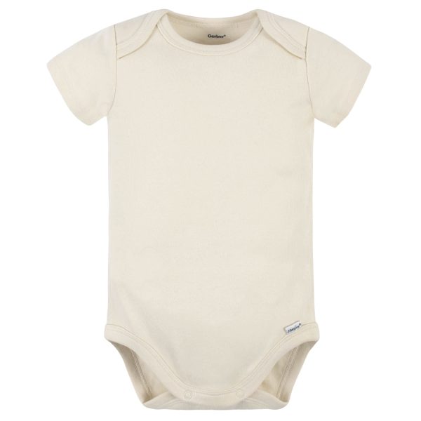 5-Pack Baby Natural Premium Short Sleeve Onesies? Bodysuits