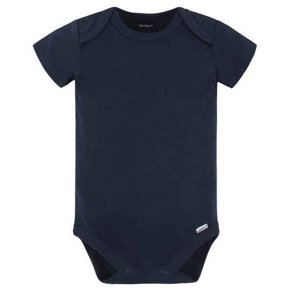 5-Pack Baby Navy Premium Short Sleeve Onesies? Bodysuits