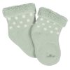 12-Pack Baby Girls Golden Floral Terry Wiggle Proof? Socks