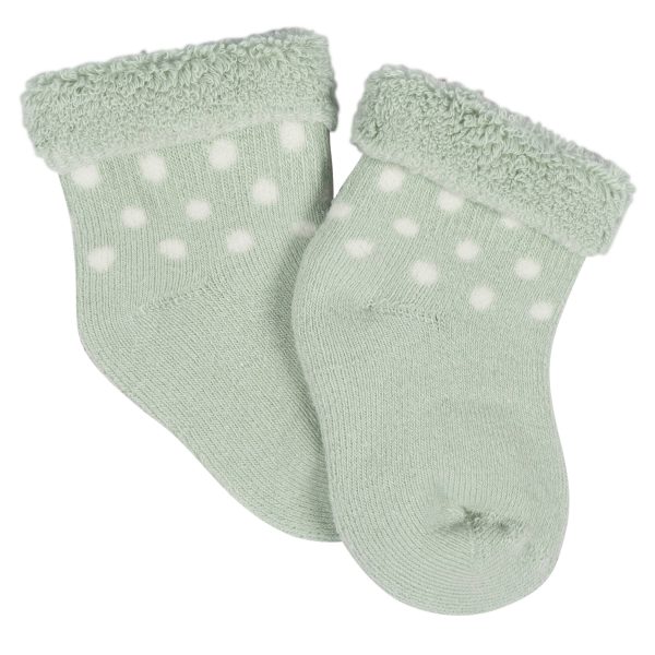 12-Pack Baby Girls Golden Floral Terry Wiggle Proof? Socks