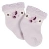 12-Pack Baby Girls Lavender Garden Terry Wiggle Proof? Socks