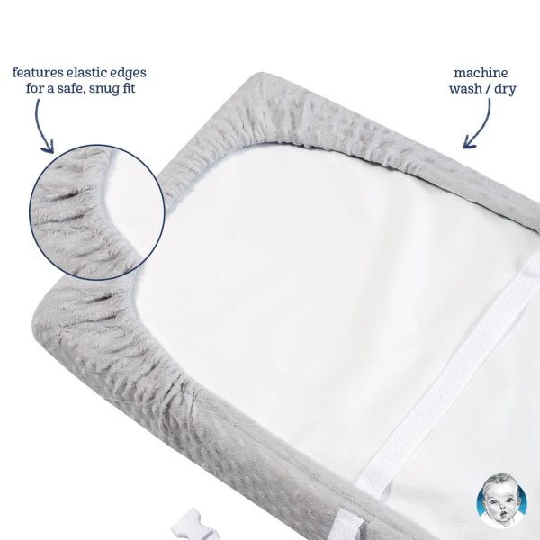 Baby Neutral White Dotted Changing Pad Cover