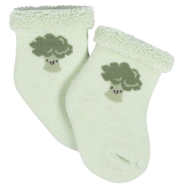 12-Pack Baby Neutral Happy Veggies Terry Wiggle Proof? Socks