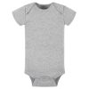 5-Pack Baby Neutral Gray Heather Ribbed Onesies? Bodysuits