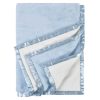Embroidered Boys Light Blue Plush Blanket
