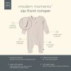 2-Pack Baby Neutral Pasta Dinner Zip Front Rompers