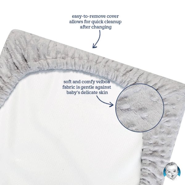 Baby Neutral White Dotted Changing Pad Cover
