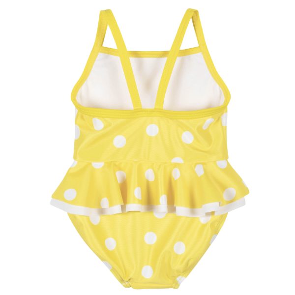 Baby & Toddler Girls UPF 50+ Yellow Dots One-Piece Swimsuit
