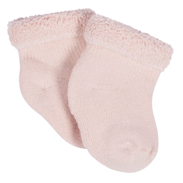 12-Pack Baby Girls Golden Floral Terry Wiggle Proof? Socks