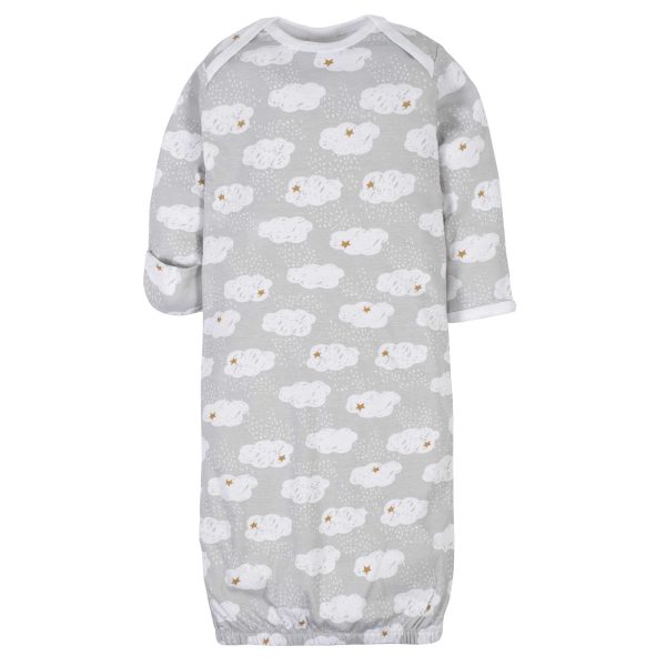 4-Pack Baby Neutral Sheep Gowns